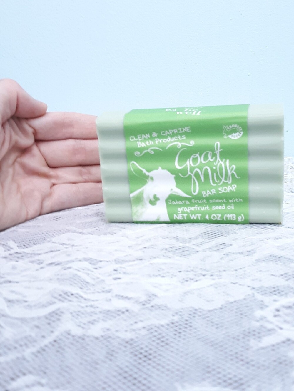 3 Goat Milk Bar Soap Clean Caprine Be Well Green Jabara Fruit Grapefruit Set - Picture 2 of 8